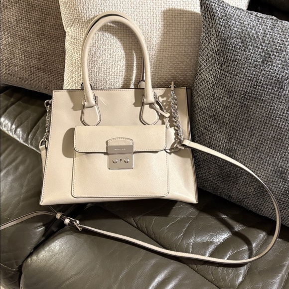 Michael Kors Gray Satchel with Chain Detail - Picture 2 of 12